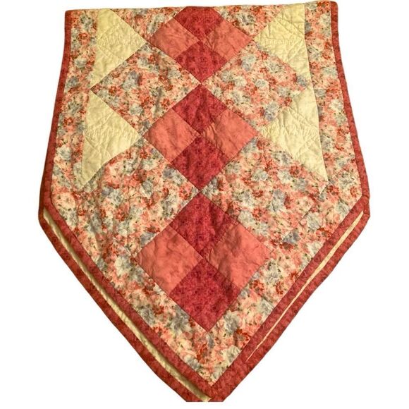 Pink and White Quilted Table Runner - Picture 3 of 7